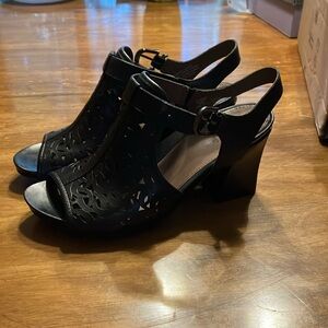 Earthies block heels